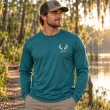 Load image into Gallery viewer, Antlers on Long Sleeve Performance Tee