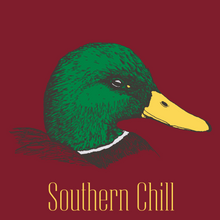 Load image into Gallery viewer, Mallard on Long Sleeve Performance Tee - Red - back