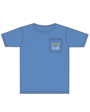 Load image into Gallery viewer, Logo Short Sleeve Pocket Tee - Washed Denim - back
