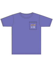 Load image into Gallery viewer, Logo Short Sleeve Pocket Tee - Violet - back
