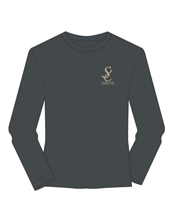 Antlers Graphite Long Sleeve Tee - back