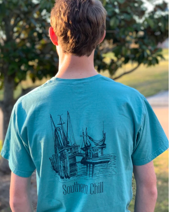 At Harbor Short Sleeve Tee - Seafoam - front