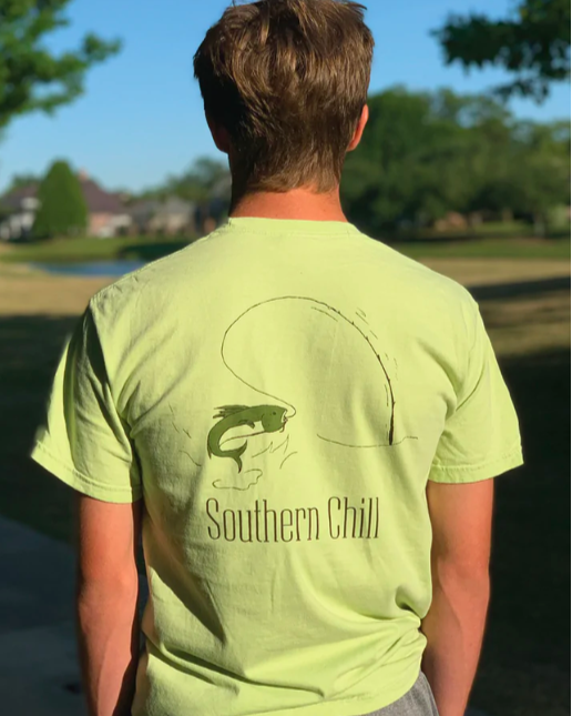 Fish Splash Short Sleeve Pocket Tee - front