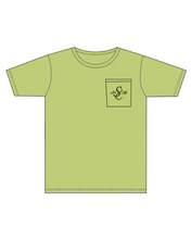Load image into Gallery viewer, Fish Splash Short Sleeve Pocket Tee - back
