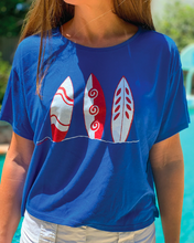 Load image into Gallery viewer, Surfin' Safari Ladies Cropped Tee - back
