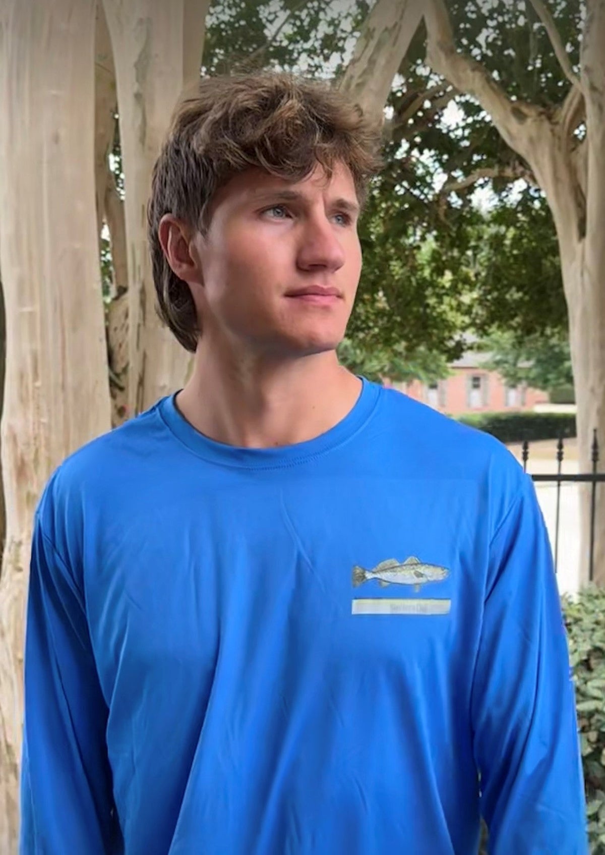 Legal Trout Long Sleeve Performance Tee - Royal - front