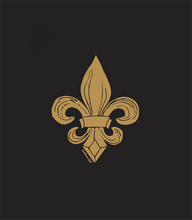 Load image into Gallery viewer, Fleur De Lis Ladies' Black Dolman - detail
