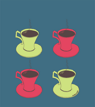 Load image into Gallery viewer, Love A Latte Ladies Tee - detail
