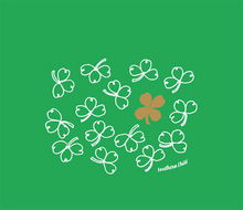 Load image into Gallery viewer, Lucky Chill Ladies V-Neck Tee Green - detail

