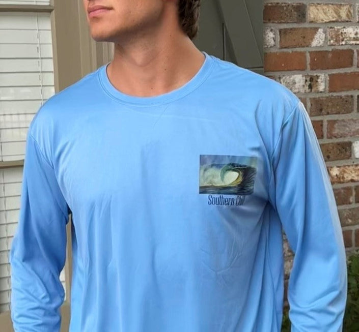 Wave Long Sleeve Performance Tee - front