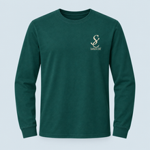 Load image into Gallery viewer, Antlers Long Sleeve Tee Blue Spruce - front
