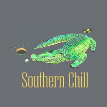 Load image into Gallery viewer, Golf Gator on Long Sleeve Performance Tee - Gray
