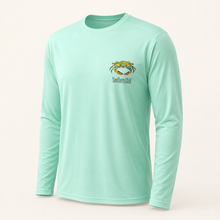 Load image into Gallery viewer, Crab Long Sleeve Performance Tee angled view
