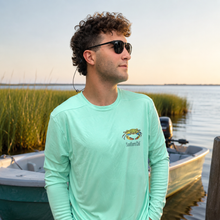 Load image into Gallery viewer, Crab Long Sleeve Performance Tee Louisiana lifestyle
