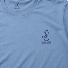 Load image into Gallery viewer, Crawfish Jam front logo and screen printed neck label detail
