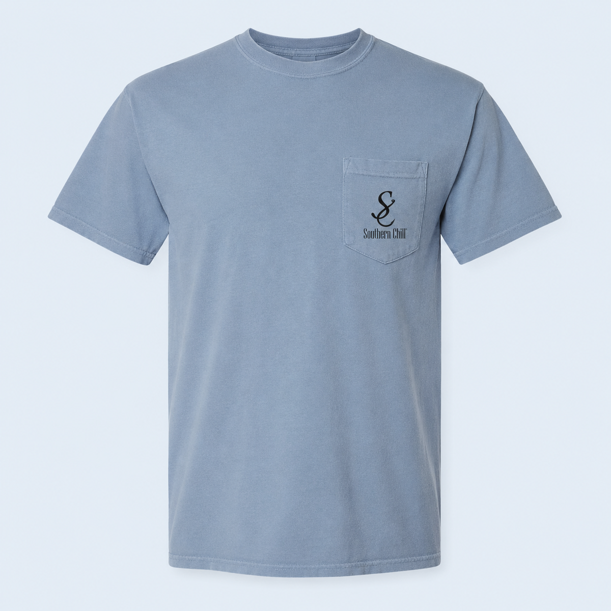 Golden Pond Pocket Tee - front pocket logo