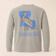 Load image into Gallery viewer, Louisiana Proud Long Sleeve Tee in Sandstone - back
