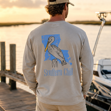 Load image into Gallery viewer, Louisiana Proud Long Sleeve Tee in Sandstone - Louisiana coastal lifestyle
