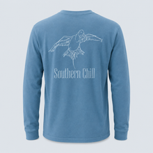 Load image into Gallery viewer, Pintail Duck Long Sleeve Tee - Ice Blue - back
