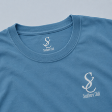 Load image into Gallery viewer, Pintail Duck Long Sleeve Tee - Ice Blue - screen-printed neck label
