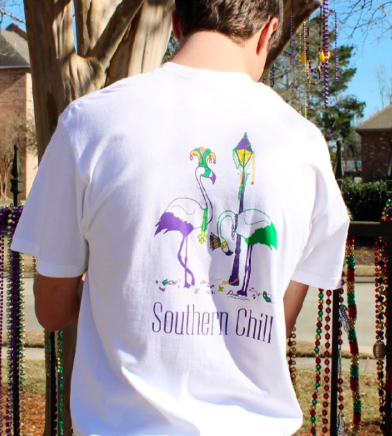 Mardi Gras Flamingos 2