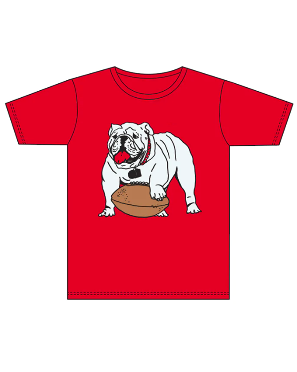 Bulldog Pride Short Sleeve Tee - Red