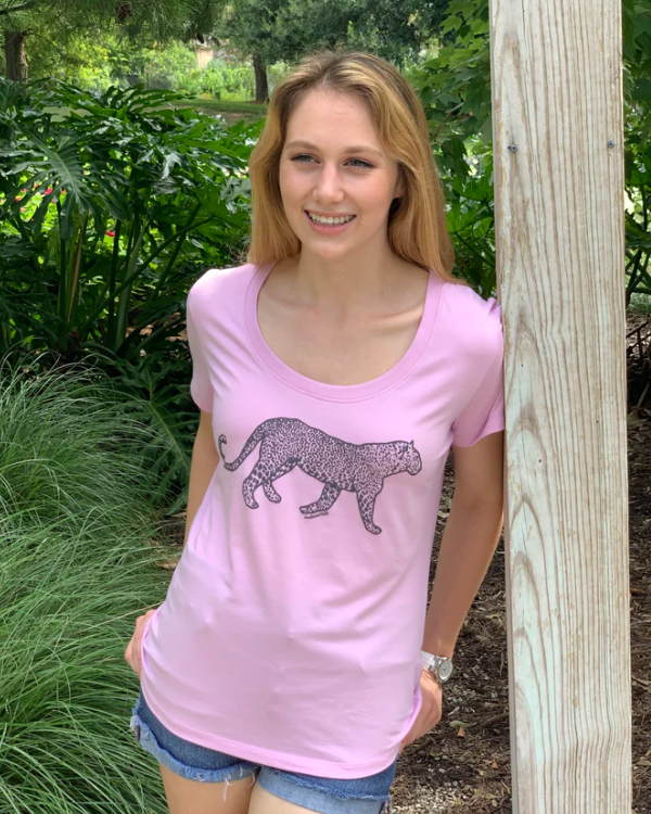 Cat-a-Chameleon Ladies Lilac Tee