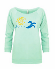 Load image into Gallery viewer, Sun and Sea Ladies French Terry Long Sleeve top
