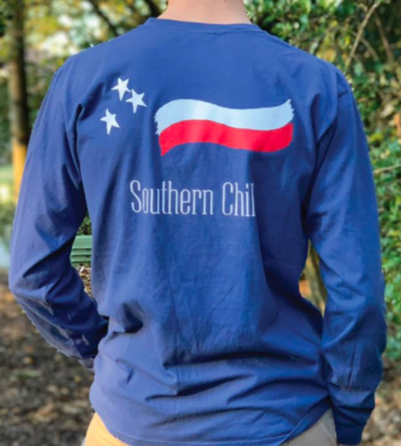 Stars and Stripes Long Sleeve Pocket Tee