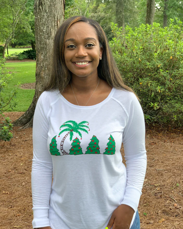 Christmas Tree Diva Ladies Long Sleeve Tunic