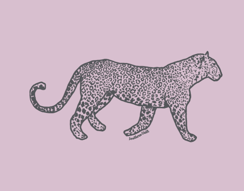 Cat-a-Chameleon Ladies Lilac Tee