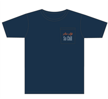 Load image into Gallery viewer, Promo Pocket Tee Navy
