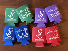 Load image into Gallery viewer, Live Life So Chill Logo Koozies
